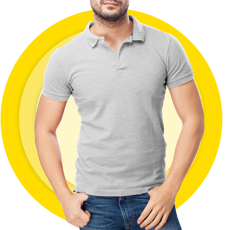 Grey Polo Color T-shirt